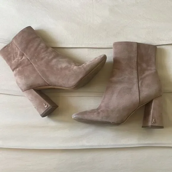 Sam Edelman | Tan Soft Suede Cody Ankle Bootie Size 9.5 - Picture 2 of 8